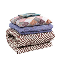 Спальный комплект для хостелов и общежитий премиум из четырех вещей